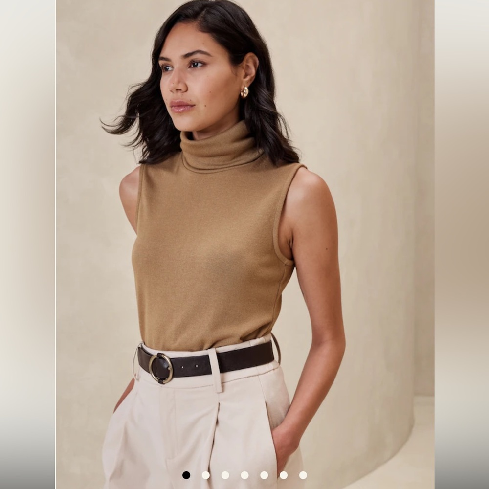 Banana Republic SOFT LUXE TURTLENECK TANK